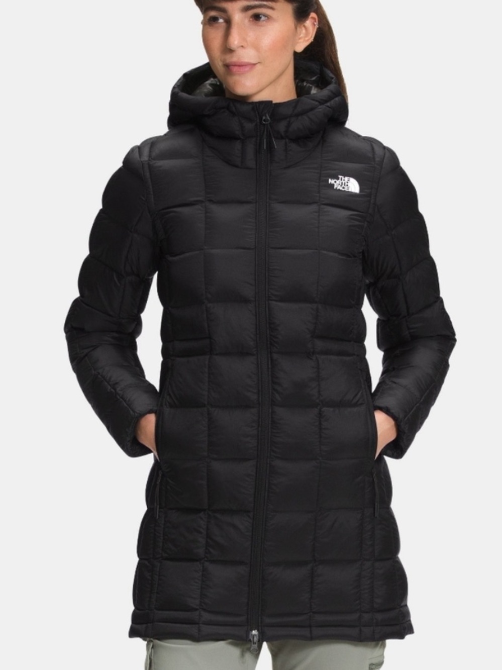 The North Face Women's ThermoBall Super Parka Coat Black Large